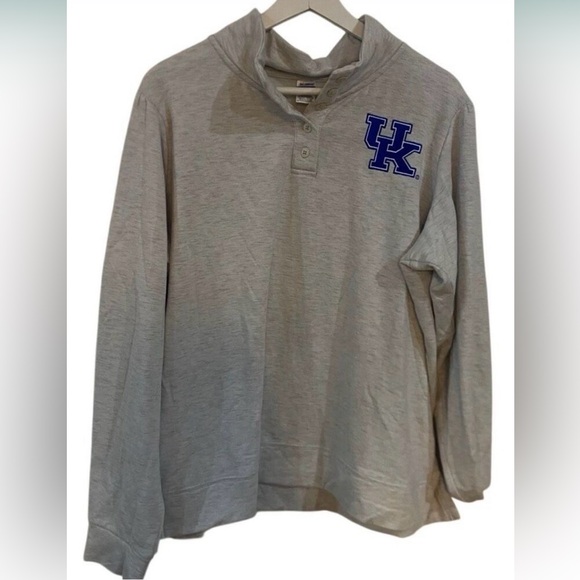 Liv Casual Tops - Liv Casual Ladies XL University of Kentucky 3 button long sleeve gray athletic s